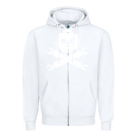 White block face pirate Zipper Hoodie - artisFamous