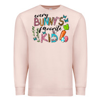 Pale Pink Every Bunnys Favorite Kid Premium Sweatshirt - RanaPortraitStore