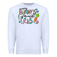 White Every Bunnys Favorite Kid Premium Sweatshirt - RanaPortraitStore