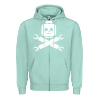 Seafoam block face pirate Zipper Hoodie - artisFamous