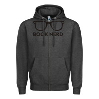 Charcoal Heather book nerd Zipper Hoodie - artisFamous