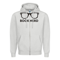 Dove Grey book nerd Zipper Hoodie - artisFamous