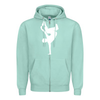Seafoam breakdancer Zipper Hoodie - artisFamous