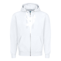 White breakdancer Zipper Hoodie - artisFamous