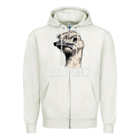 Oatmeal Heather letterkenny allegedly ostrich funny Zipper Hoodie - artisFamous