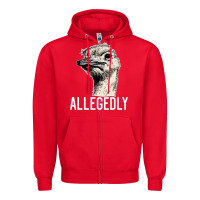 Red letterkenny allegedly ostrich funny Zipper Hoodie - artisFamous