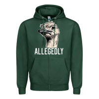 Sports Green letterkenny allegedly ostrich funny Zipper Hoodie - artisFamous