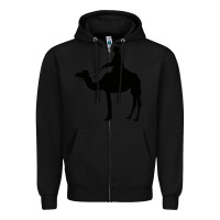 Black camel rider Zipper Hoodie - artisFamous