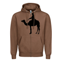 Chestnut camel rider Zipper Hoodie - artisFamous