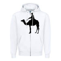 White camel rider Zipper Hoodie - artisFamous