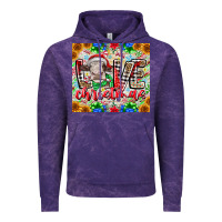 Cloud Purple Love Christmas cow Vintage Hoodie - CowhideDigitalArt