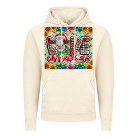 Vintage Artic Love Christmas cow Vintage Hoodie - CowhideDigitalArt