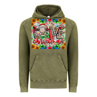 Vintage Olive Love Christmas cow Vintage Hoodie - CowhideDigitalArt