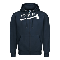 Navy the shining inspired redrum Zipper Hoodie - artisFamous