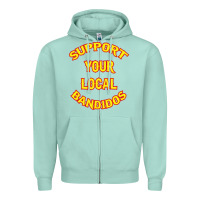 Seafoam bandidos support your local texas Zipper Hoodie - artisFamous