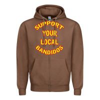 Chestnut bandidos support your local texas Zipper Hoodie - artisFamous