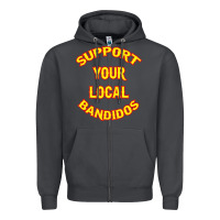 Smoke bandidos support your local texas Zipper Hoodie - artisFamous