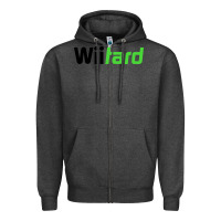 Charcoal Heather wii tard Zipper Hoodie - artisFamous