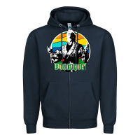 Navy woooo ric flair Zipper Hoodie - artisFamous