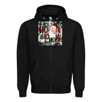 Black ho ho ho coaster Zipper Hoodie - JahusDesignShop