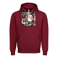 Burgundy ho ho ho coaster Zipper Hoodie - JahusDesignShop