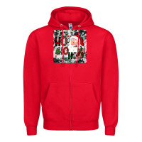Red ho ho ho coaster Zipper Hoodie - JahusDesignShop