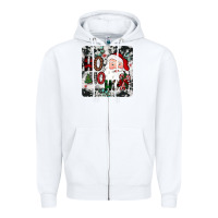 White ho ho ho coaster Zipper Hoodie - JahusDesignShop