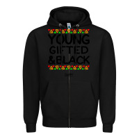 Black young gifted and black african american men Zipper Hoodie - artisFamous