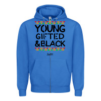 True Royal young gifted and black african american men Zipper Hoodie - artisFamous