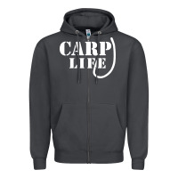Smoke carp life funny fish fishing Zipper Hoodie - artisFamous