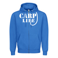 True Royal carp life funny fish fishing Zipper Hoodie - artisFamous
