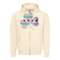 Sandshell irish chicago flag shamrock Zipper Hoodie - artisFamous
