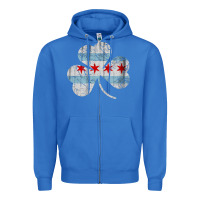 True Royal irish chicago flag shamrock Zipper Hoodie - artisFamous