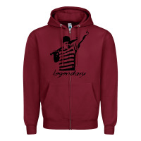 Burgundy legendary hambino Zipper Hoodie - artisFamous