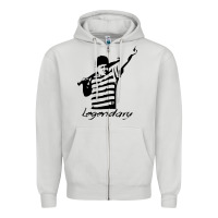 Dove Grey legendary hambino Zipper Hoodie - artisFamous