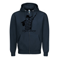 Navy legendary hambino Zipper Hoodie - artisFamous