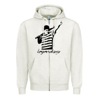 Oatmeal Heather legendary hambino Zipper Hoodie - artisFamous