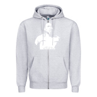 Heather Grey Pele Sillhouette Zipper Hoodie - artisFamous