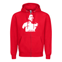 Red Pele Sillhouette Zipper Hoodie - artisFamous
