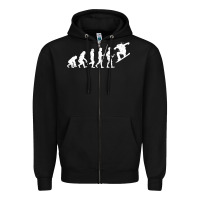 Black Snowboarding Evolution | Snowboard Mountain Winter Zipper Hoodie - artisFamous