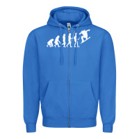 True Royal Snowboarding Evolution | Snowboard Mountain Winter Zipper Hoodie - artisFamous