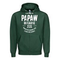 Sports Green Mens They Call Me Papaw Because Partner In Crime - Dad & Grandpa Birth Zipper Hoodie - artisFamous