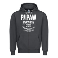 Smoke Mens They Call Me Papaw Because Partner In Crime - Dad & Grandpa Birth Zipper Hoodie - artisFamous