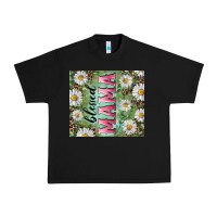 Black Blessed mama with daisy and leopard Urban Heavy Tee - RanaPortraitStore