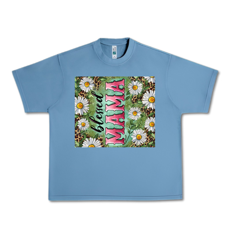 Blessed Mama With Daisy And Leopard Urban Heavy Tee by RanaPortraitStore | Teevron