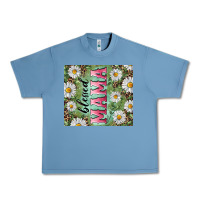 Pebble Blue Blessed mama with daisy and leopard Urban Heavy Tee - RanaPortraitStore
