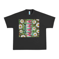 Pigment Black Blessed mama with daisy and leopard Urban Heavy Tee - RanaPortraitStore