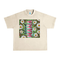 Sandshell Blessed mama with daisy and leopard Urban Heavy Tee - RanaPortraitStore