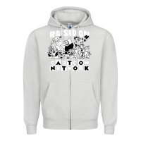 Dove Grey raised on cartoon network Zipper Hoodie - artisFamous