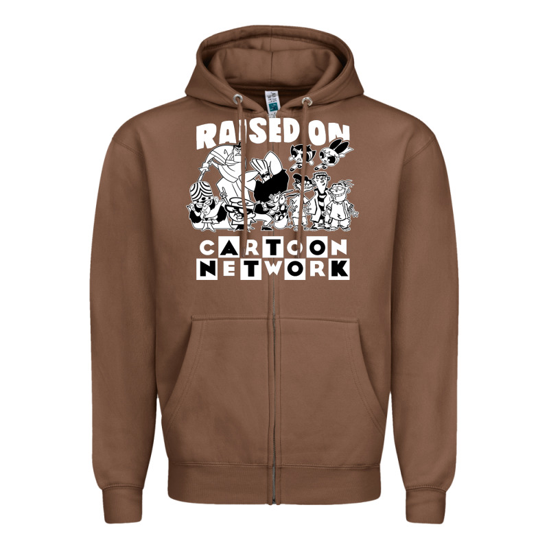 Raised On Cartoon Network Zipper Hoodie by artisFamous | Teevron